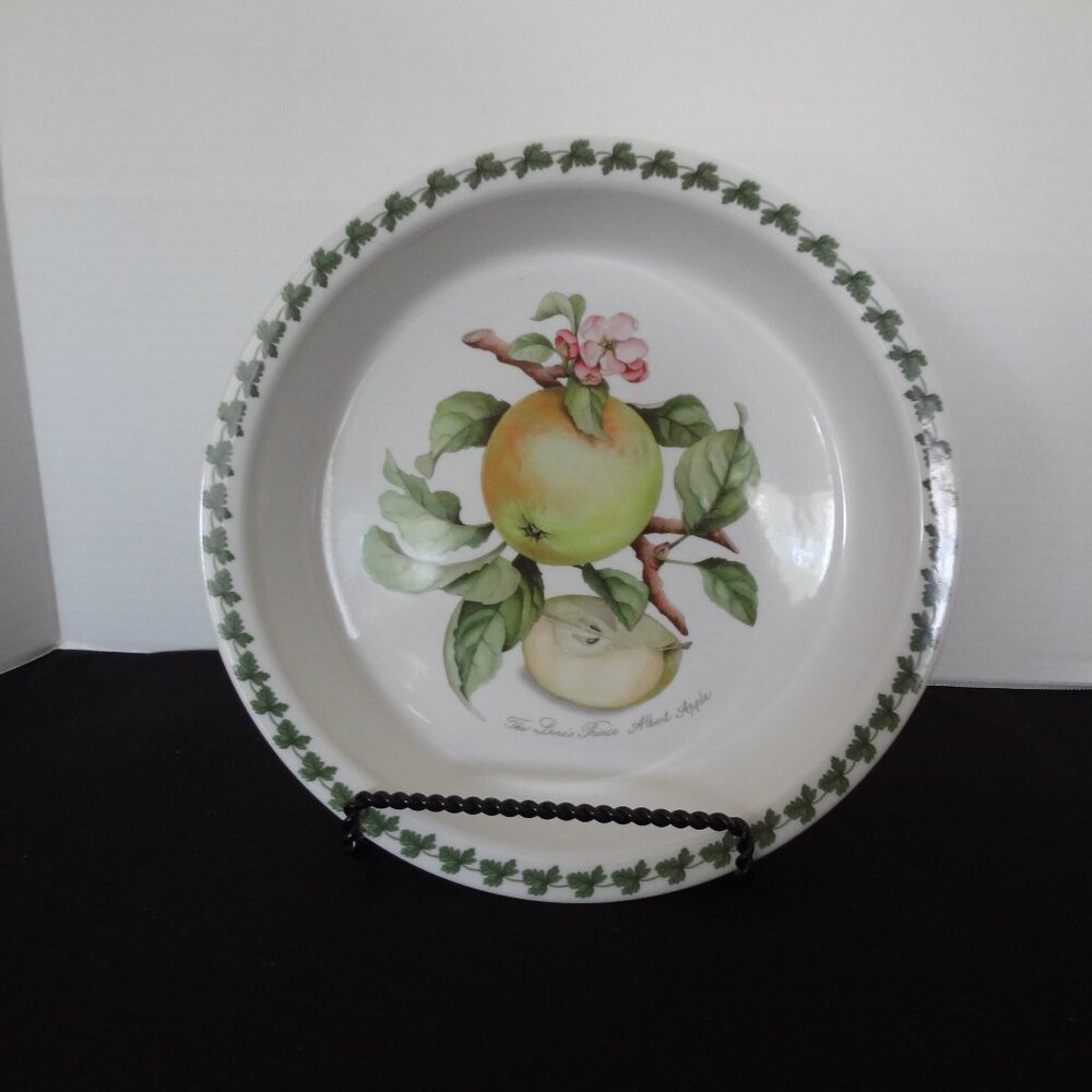 Portmeirion Fire & Ice Apple Harvest 10" Round Serving Pie or Cake Bowl